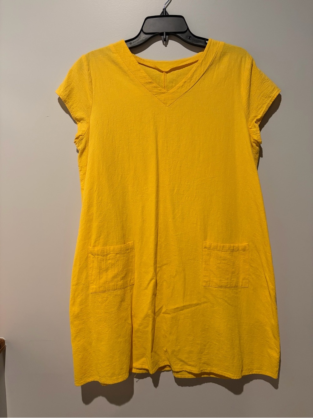 Source Unknown Sunny Yellow V‑Neck Mini Dress